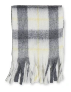 Easy Does It Scarf in Yellow/Grey