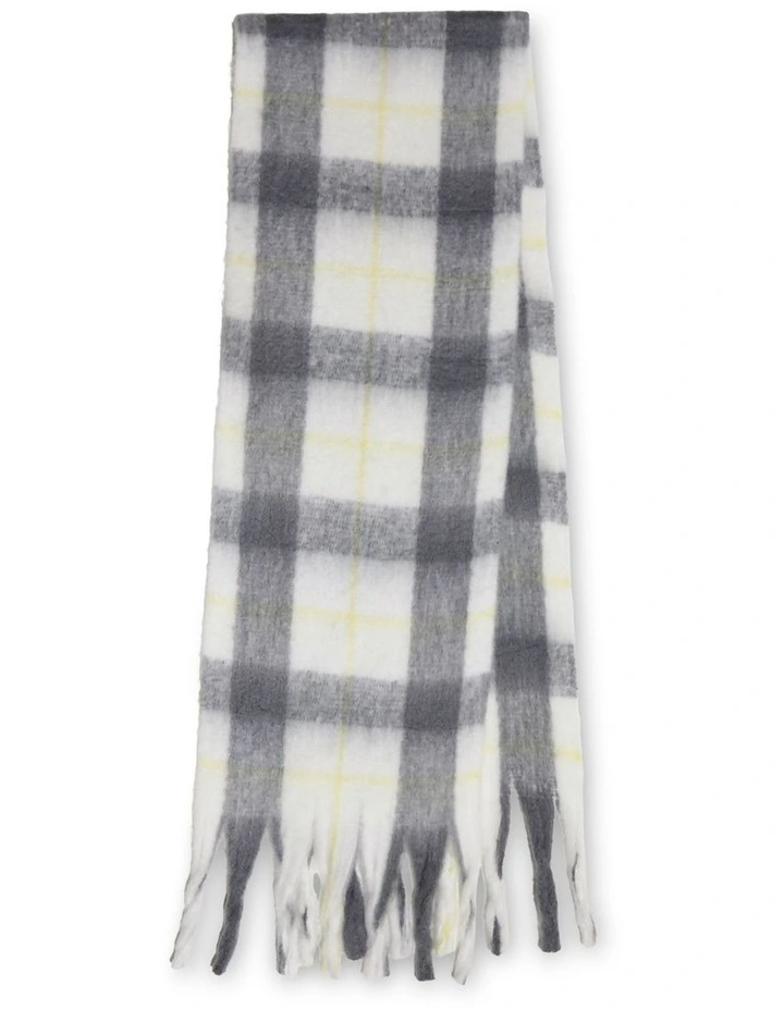 Easy Does It Scarf in Yellow/Grey image 2
