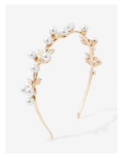 Tiana Pearl Leaf Statement Headband
