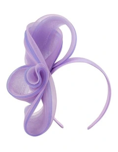 Lilac crinoline bow fascinator by Fillies Collection S327LI