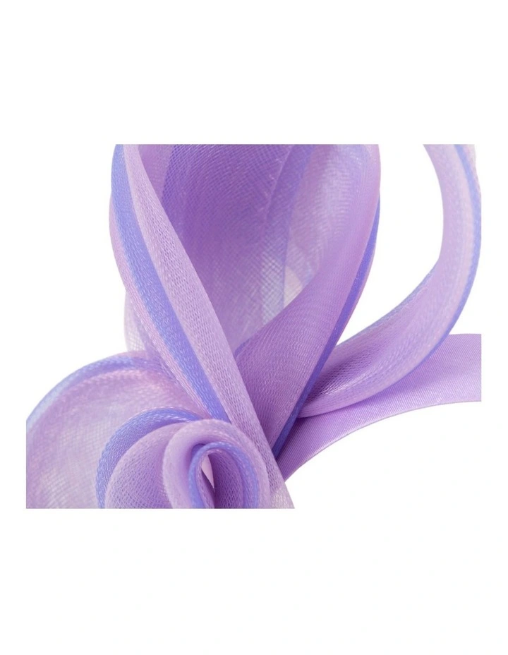 Lilac crinoline bow fascinator by Fillies Collection S327LI image 2