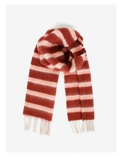 Sora Striped Scarf - Red