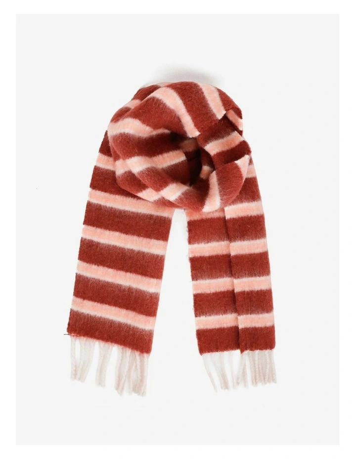 Sora Striped Scarf - Red image 1