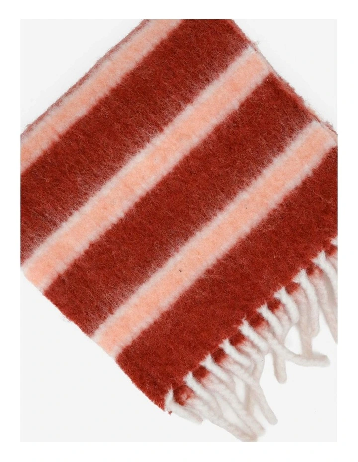 Sora Striped Scarf - Red image 2