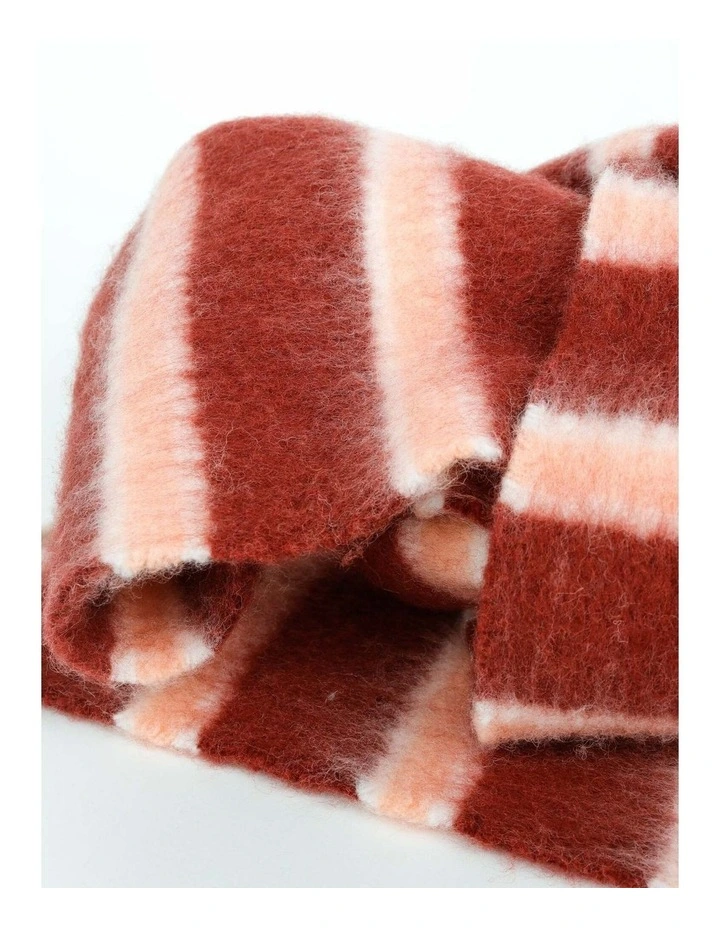 Sora Striped Scarf - Red image 4
