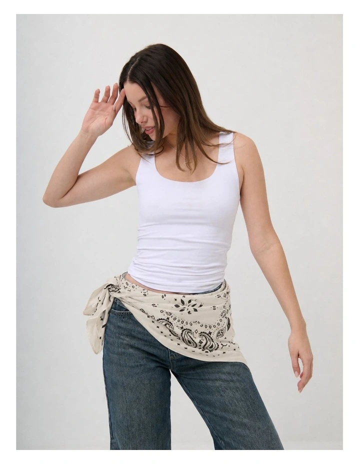 Solari Symmetric Head Scarf - Cream image 2