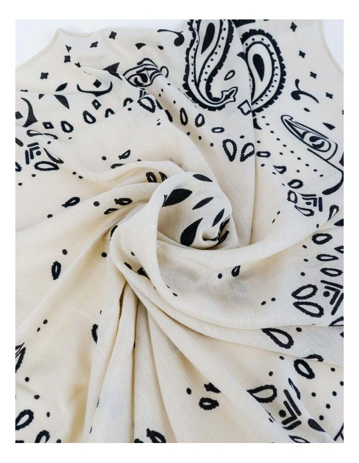 Solari Symmetric Head Scarf - Cream image 3