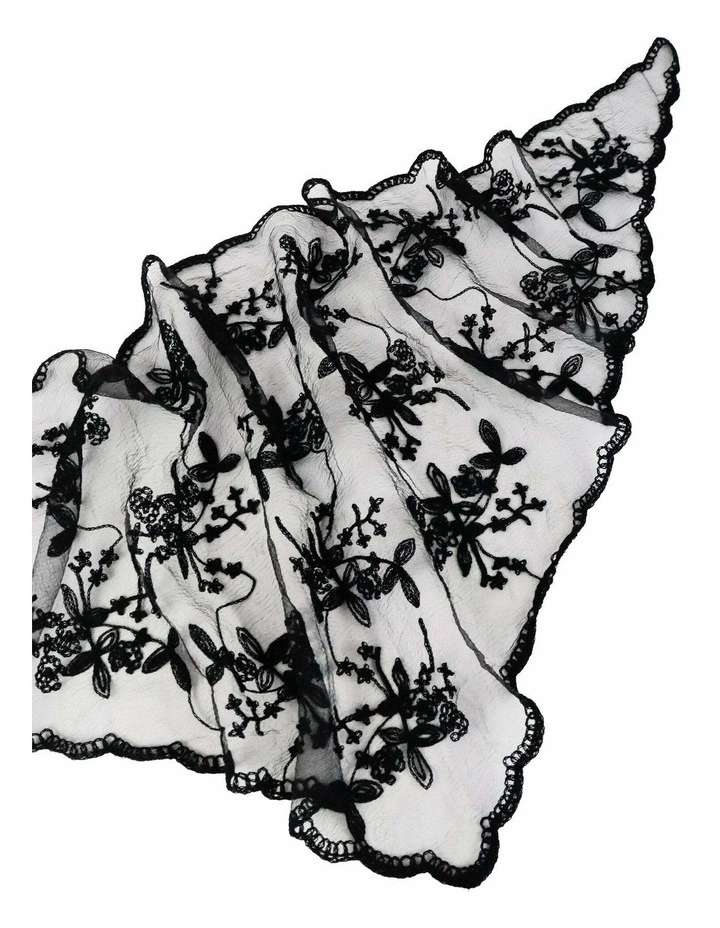 Citta Lace Head Scarf - Black image 2