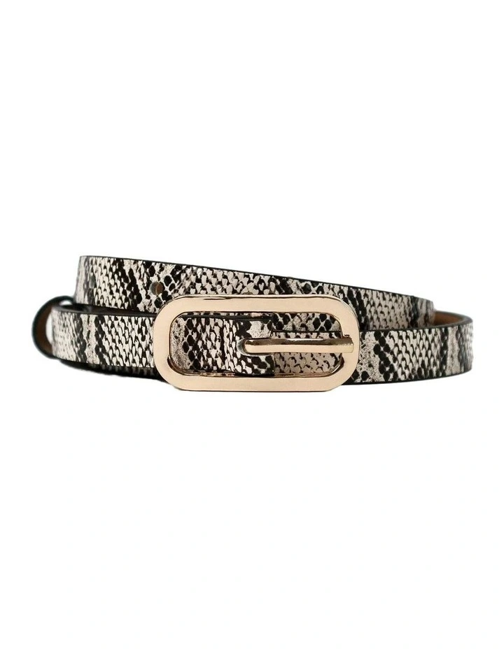 Gigi Thin Belt - Snakeskin image 1
