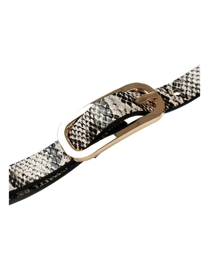 Gigi Thin Belt - Snakeskin image 3