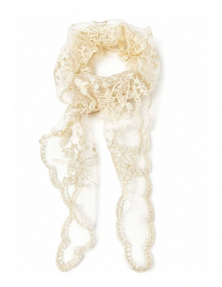 Citta Lace Head Scarf - Cream image 2