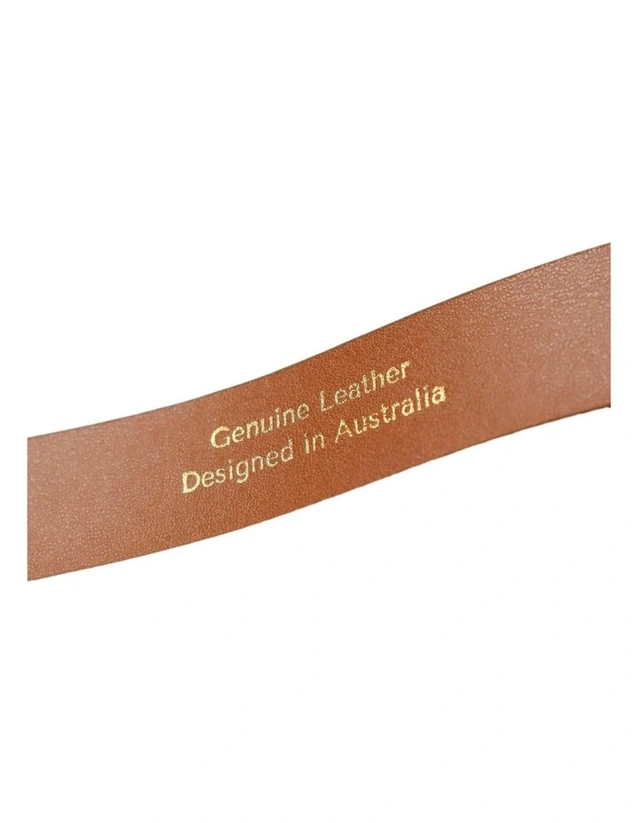Classica Genuine Leather Belt - Tan image 3