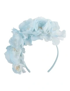Light Blue Floral Headband by Max Alexander MA1021LBL