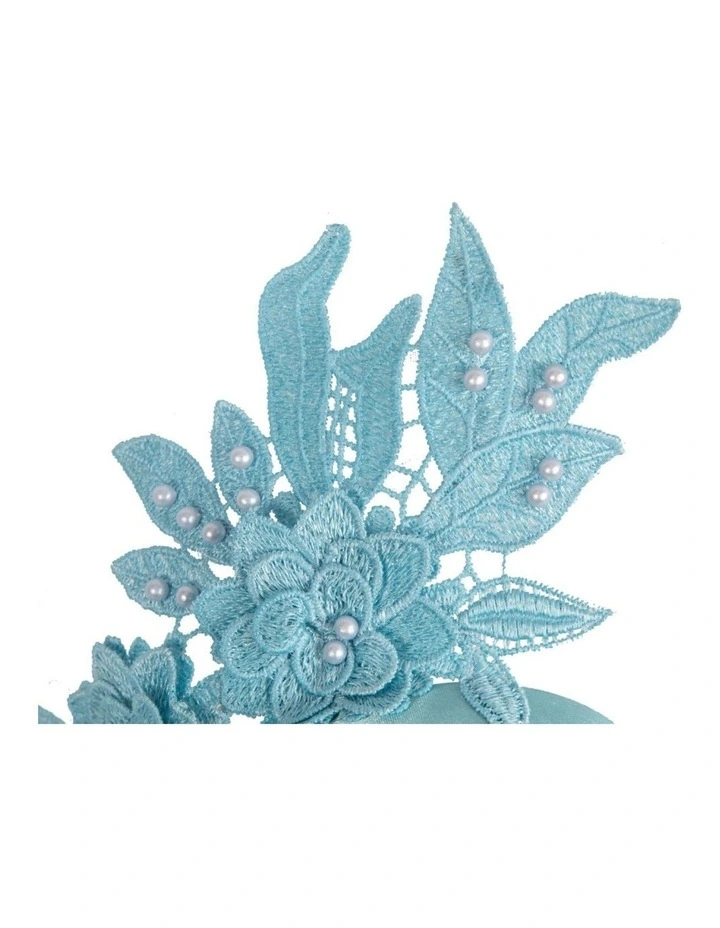 Light Blue Lace Floral Headband by Max Alexander MA1019LBL image 2