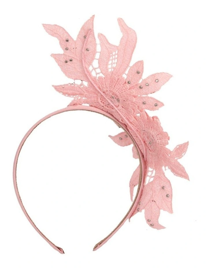 Pink Lace Floral Headband by Max Alexander MA1019PI image 3