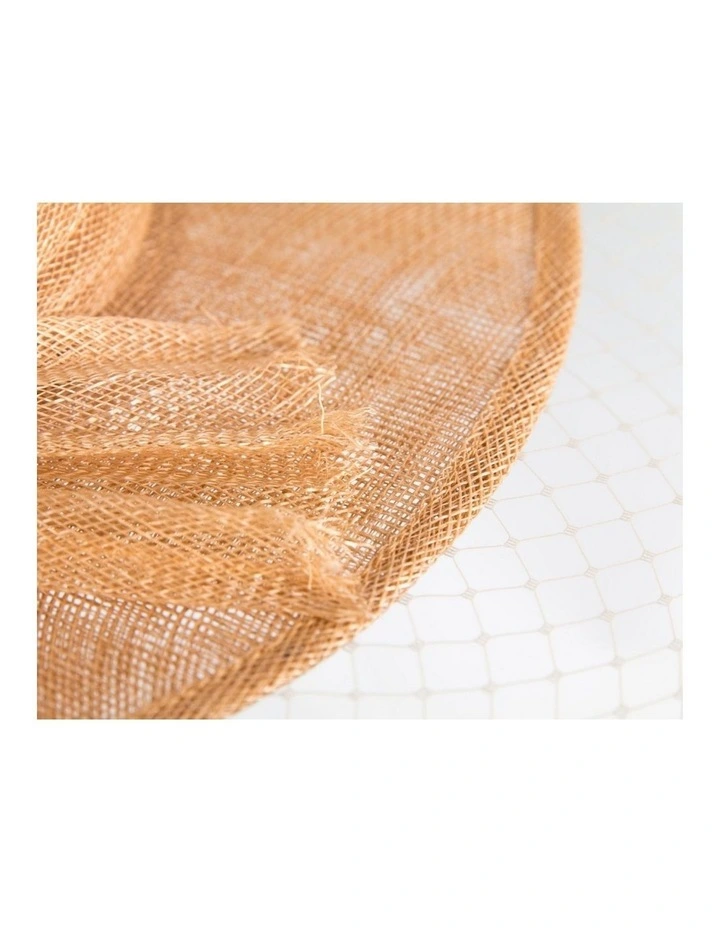 Gold Sinamay Boater Hat by Max Alexander MA1004GLD image 4