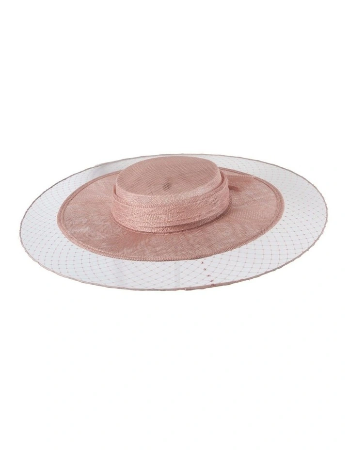 Dusty Pink Sinamay Boater Hat by Max Alexander MA1004DP image 4