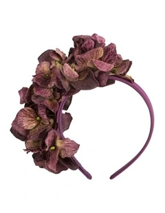 Vintage Floral Headband in Purple by Max Alexander MA1026PR