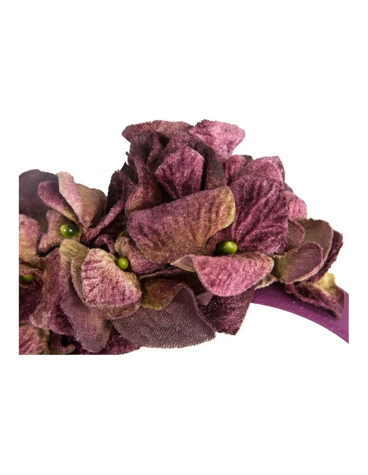 Vintage Floral Headband in Purple by Max Alexander MA1026PR image 2