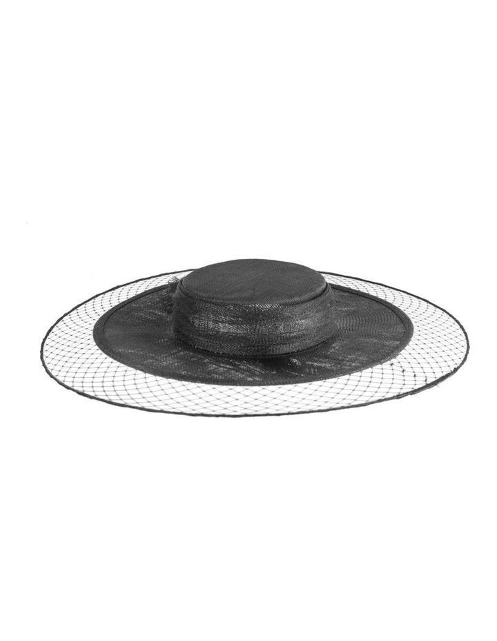 Black Sinamay Boater Hat by Max Alexander MA1004B image 3