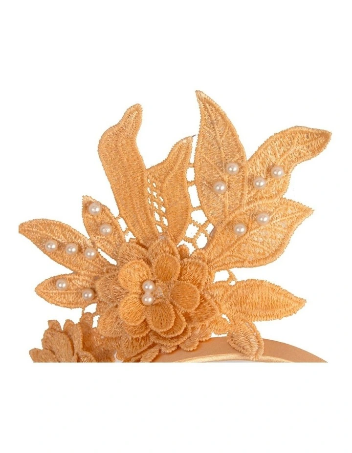 Gold Lace Floral Headband by Max Alexander MA1019GLD image 2