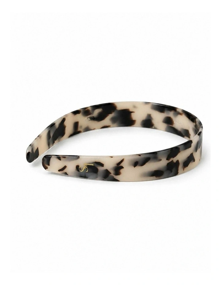 Adina Glossy Resin Headband - Light Tort image 3