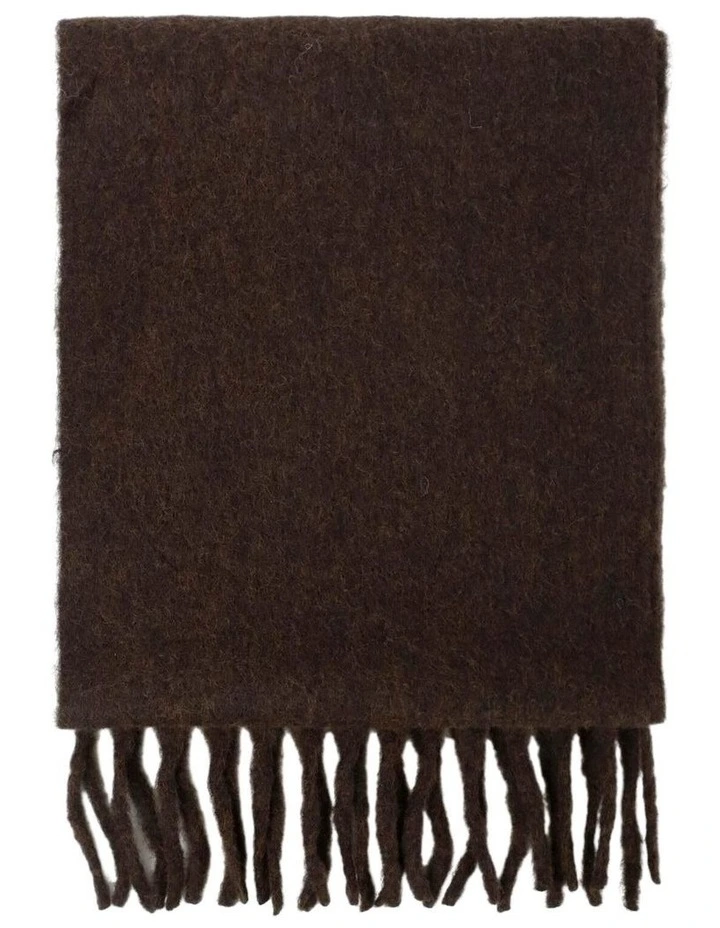Betty Wool Blend Scarf - Brown image 2