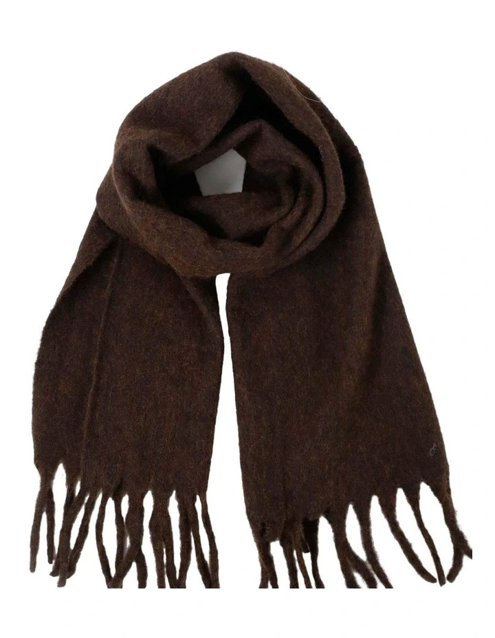 Betty Wool Blend Scarf - Brown image 3