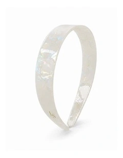 Adina Glossy Resin Headband - Ivory