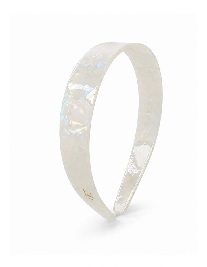 Adina Glossy Resin Headband - Ivory image 1