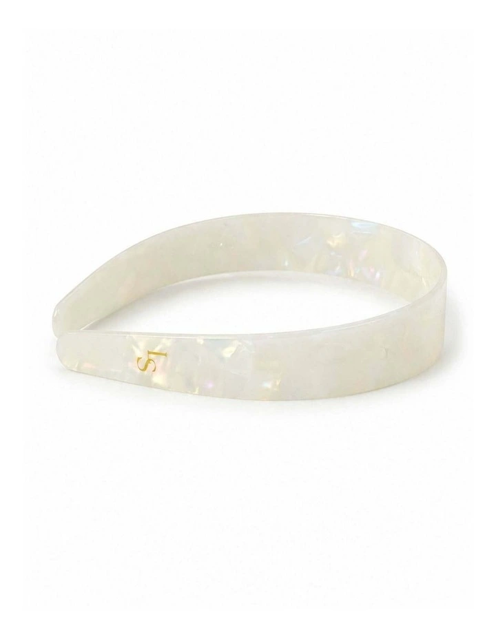 Adina Glossy Resin Headband - Ivory image 3