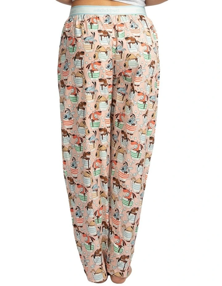 Mitch Dowd - Women's Cuppa Dog Pyjama Pants - Pink image 2