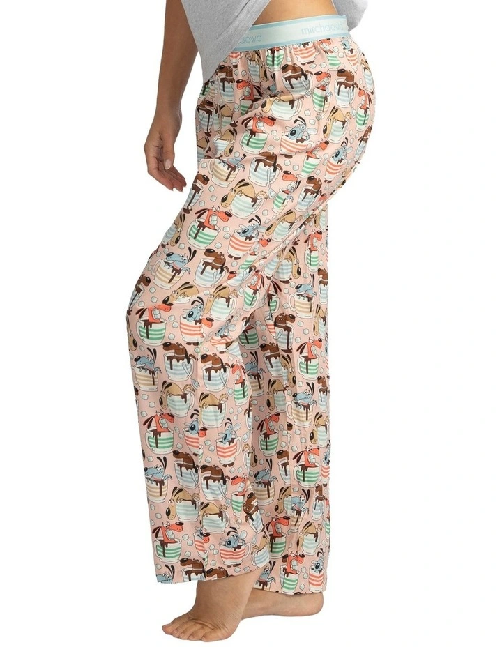 Mitch Dowd - Women's Cuppa Dog Pyjama Pants - Pink image 3