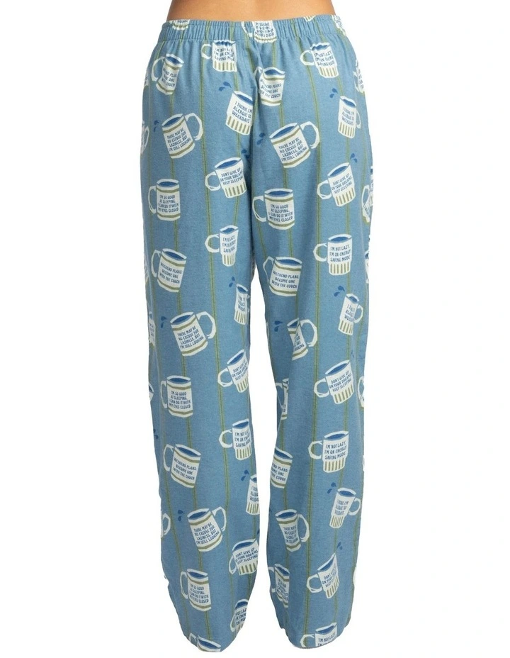 Mitch Dowd - Women's Cuppa Joe Flannel Pyjama Pant - Blue image 2
