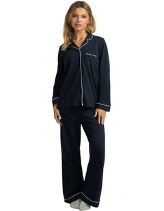 Mitch Dowd - Women's Cotton Jersey Pyjama Set - Navy
