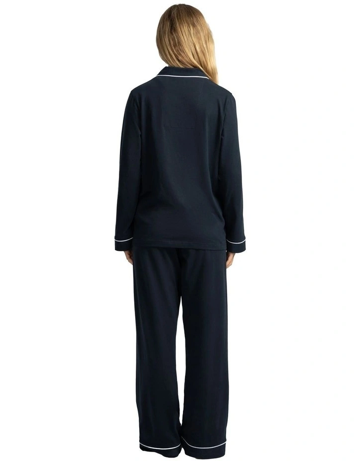Mitch Dowd - Women's Cotton Jersey Pyjama Set - Navy image 2