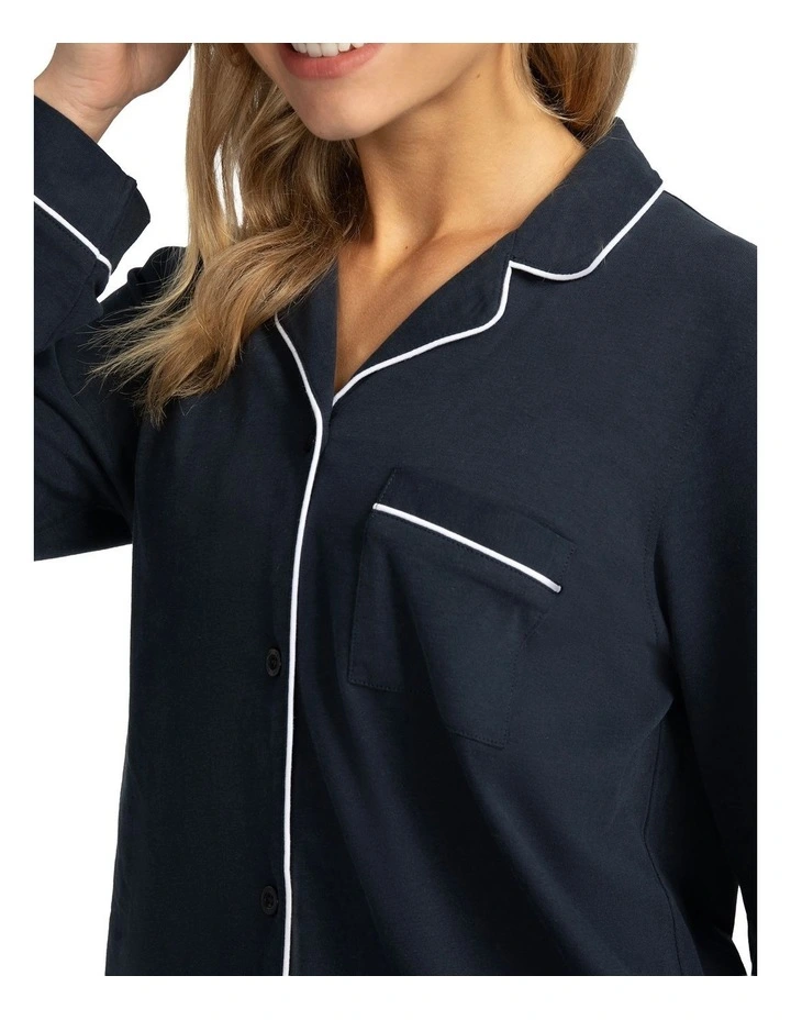 Mitch Dowd - Women's Cotton Jersey Pyjama Set - Navy image 4