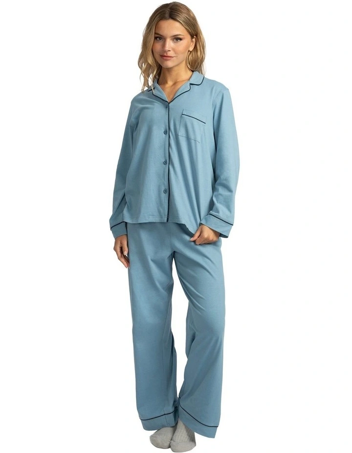 Mitch Dowd - Women's Cotton Jersey Pyjama Set - Blue image 1