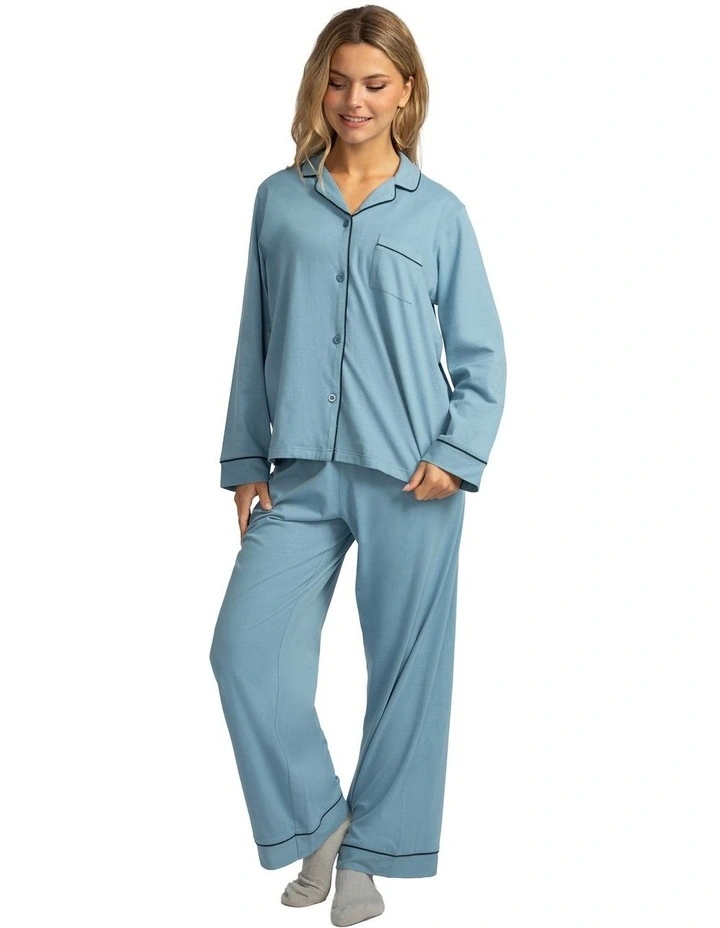 Mitch Dowd - Women's Cotton Jersey Pyjama Set - Blue image 3