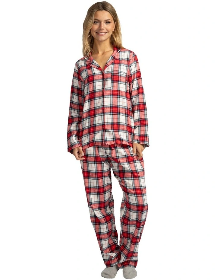 Mitch Dowd - Women's Red Check Flannel Pyjama Set image 1