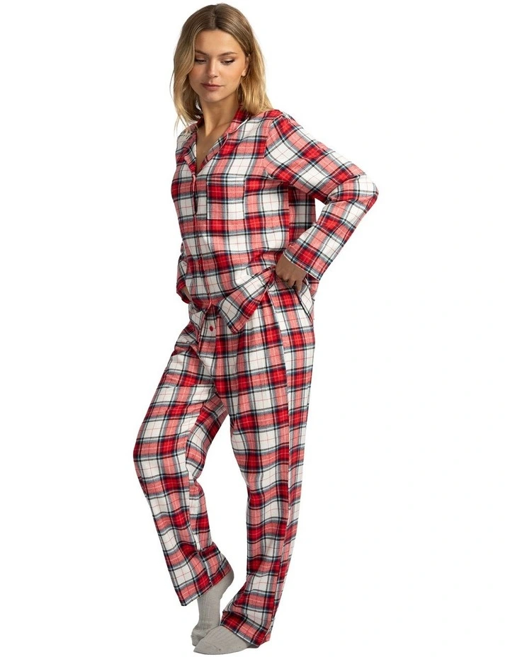 Mitch Dowd - Women's Red Check Flannel Pyjama Set image 3