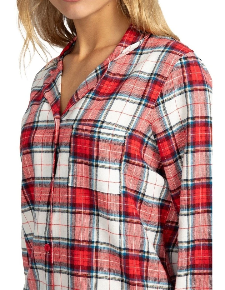 Mitch Dowd - Women's Red Check Flannel Pyjama Set image 5