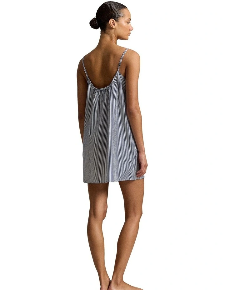 Shirting Stripes Cotton Chemise Slip Nightdress image 2