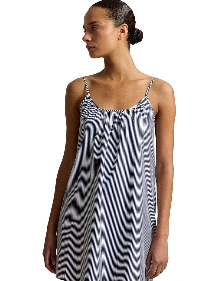 Shirting Stripes Cotton Chemise Slip Nightdress image 4