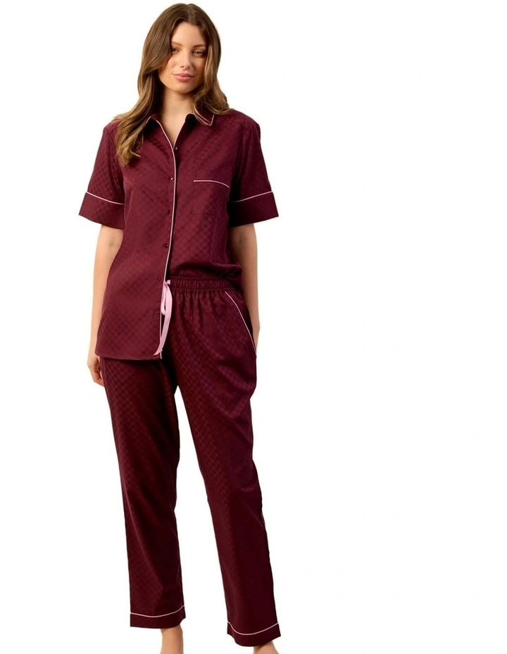 Bordeaux Pyjama Set Short image 1