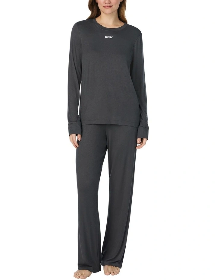 Viscose Jersey Long Sleeve Long Pyjama Set image 1