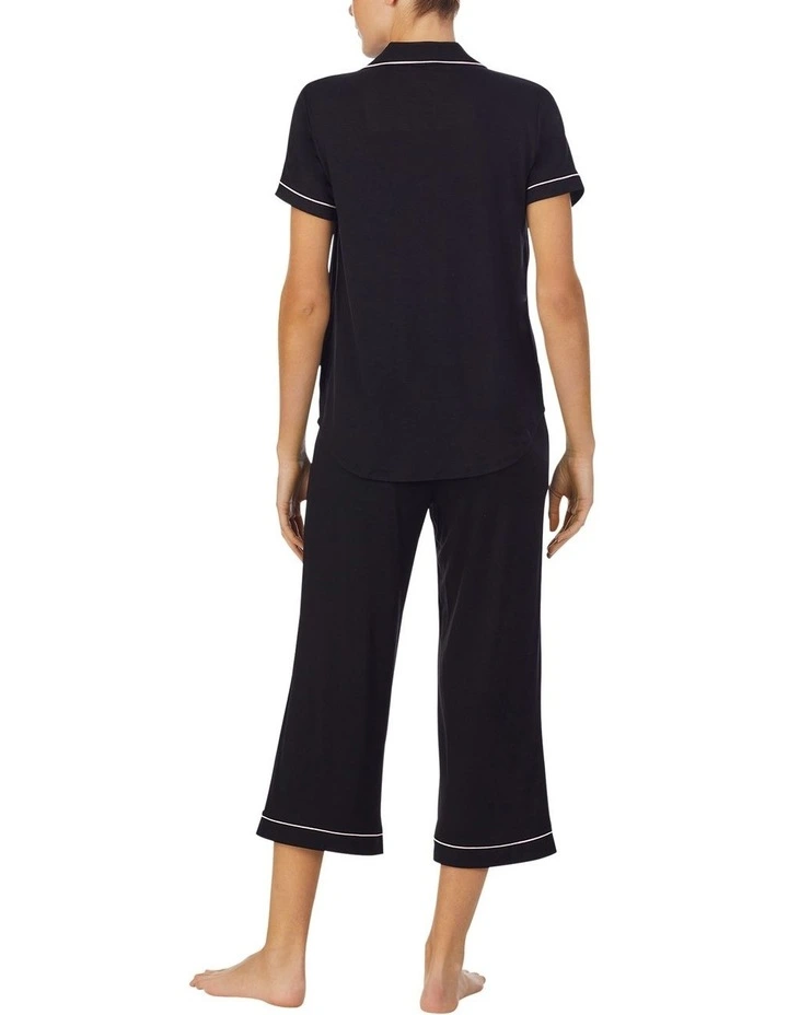 Modal Jersey Button Up Short Sleeve Long Pyjama Set image 2