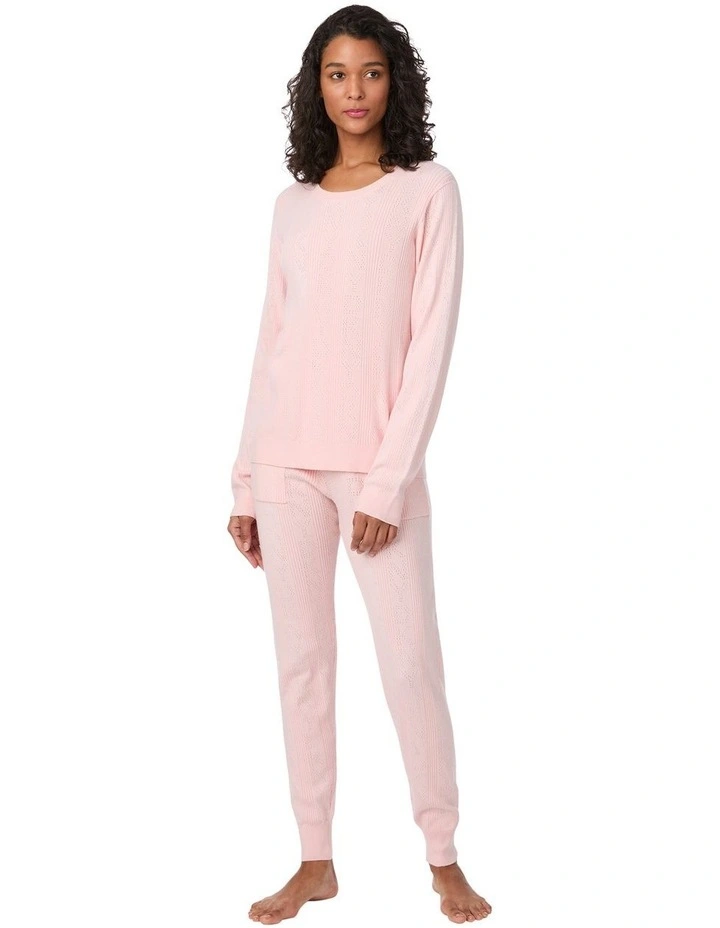 Viscose Pointelle Long Sleeve Pyjama & Lounge Set image 1