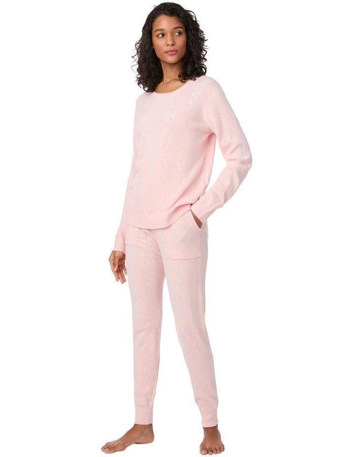 Viscose Pointelle Long Sleeve Pyjama & Lounge Set image 3
