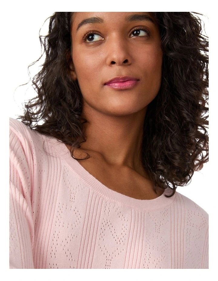 Viscose Pointelle Long Sleeve Pyjama & Lounge Set image 4
